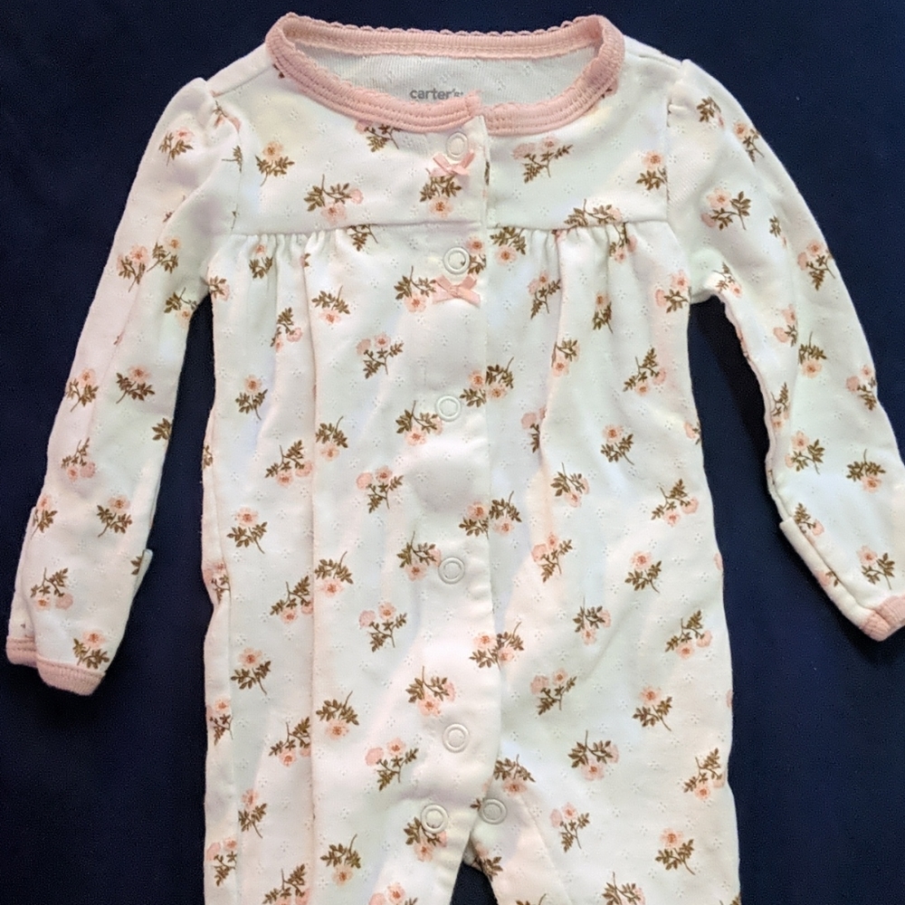 Carter's Newborn girl floral pajamas